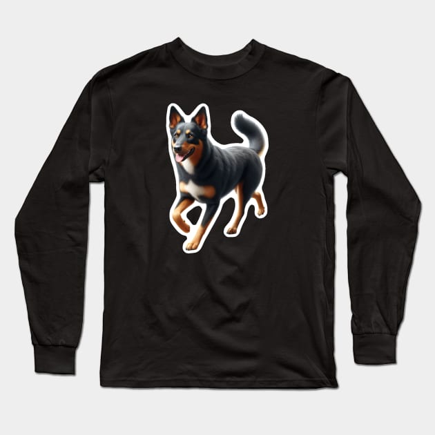 Australian Kelpie Long Sleeve T-Shirt by millersye